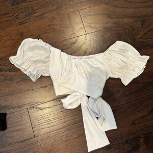 White Bow Blouse/Top